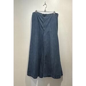Rachel Comey Women’s Size 10 Blue Denim Wide Leg Culotte Palazzo Cropped Pants